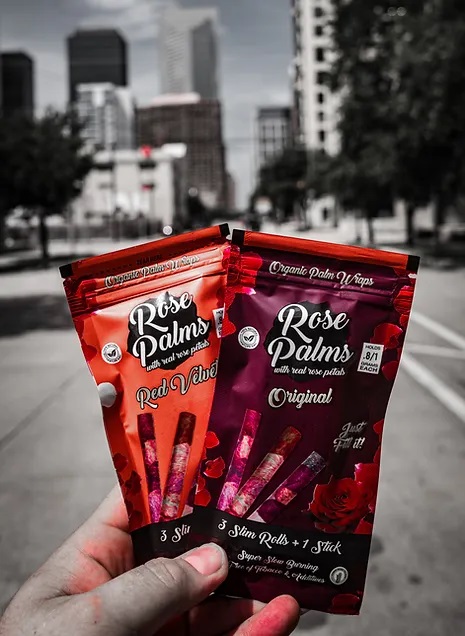 OME Rose Palms Wraps | Flavors and Sizes - 20 Count Display - Mj Wholesale